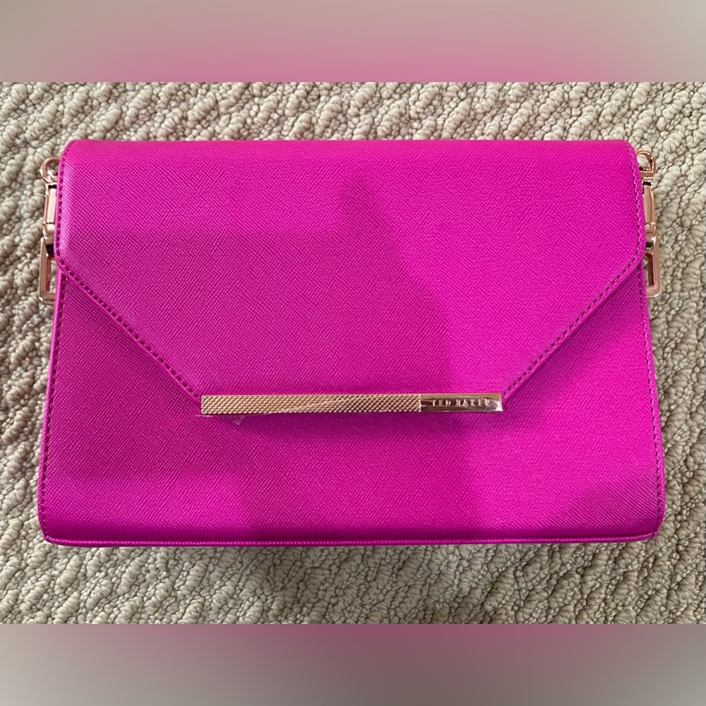 Brand new with tag. TED BAKER  Textured Bar Faux Leather Crossbody.